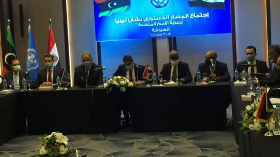 اجتماع المسار الدستوري بشأن ليبيا برعاية الأمم المتحدة في الغردقة المصرية