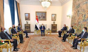 الرئيس عبدالفتاح السيسي يستقبل الوفد السوداني رفيع المستوى