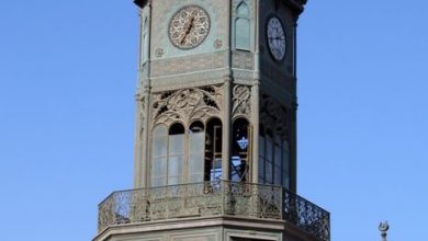 برج الساعة بمسجد محمد علي بالقلعة