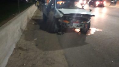 حادث إنقلاب سيارة