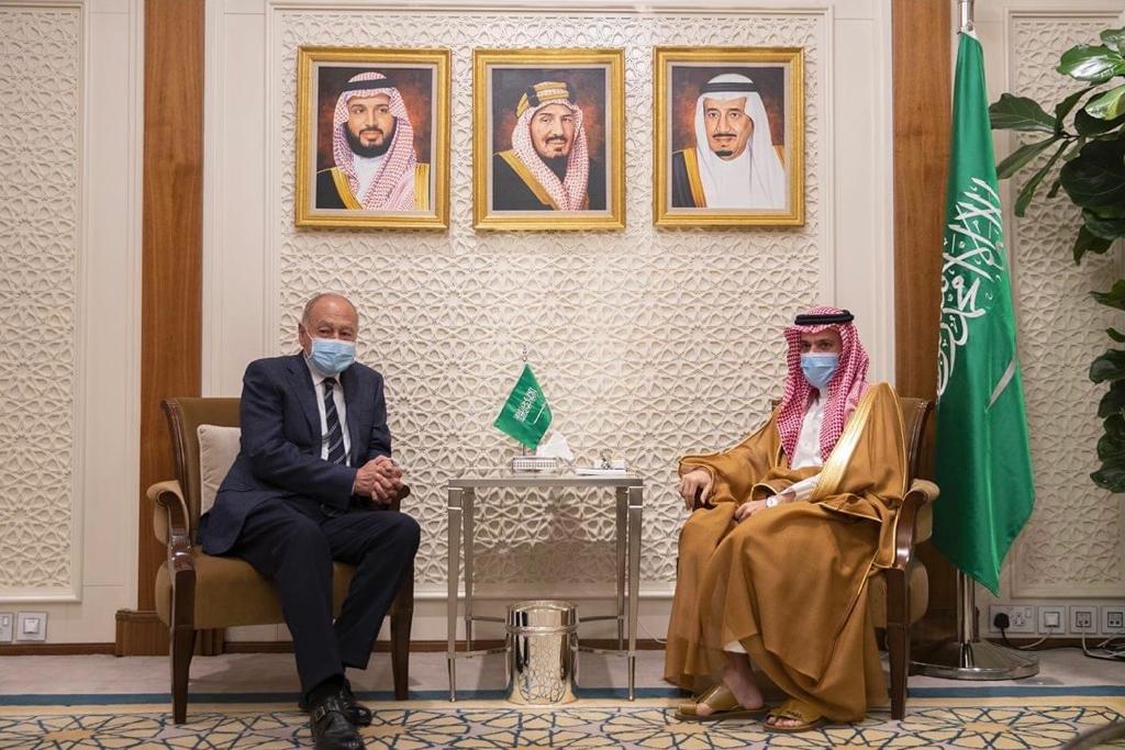 وزير خارجية السعودية مستقبلا أبو الغيط