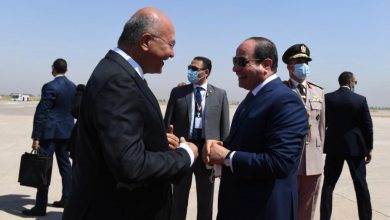 الرئيسان المصري والعراقي في بغداد