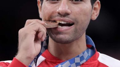 عبدالرحمن مصاطفه بالميدالية البرونزية
