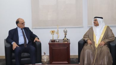 رئيس البرلمان العربي يستقبل سفير تونس