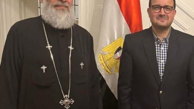 السفير المصرى بزيارة إلى مقر الكنيسة القبطية الأرثوذكسية
