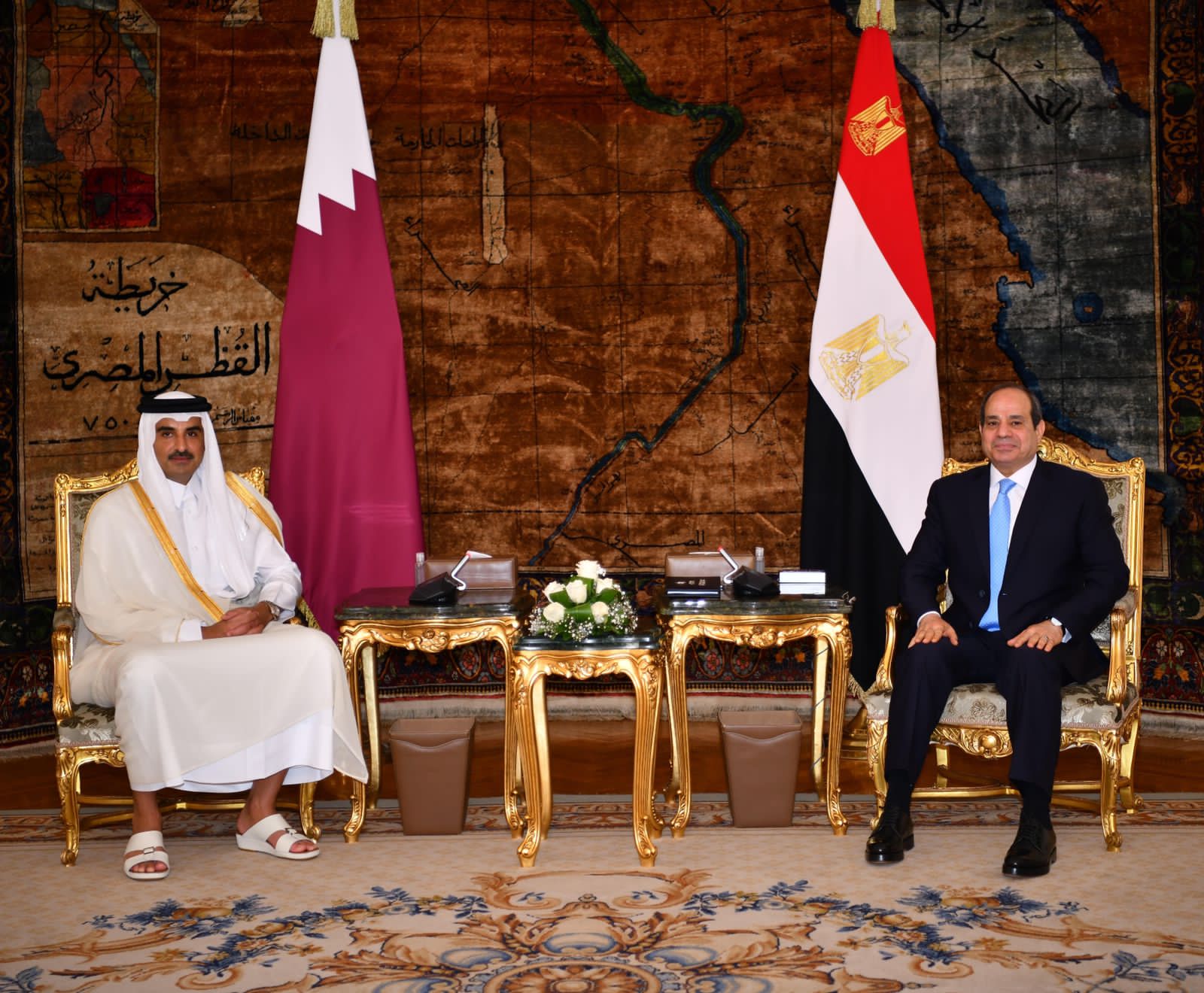الرئيس السيسي و أمير قطر