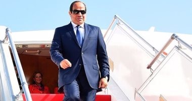 الرئيس عبد الفتاح السيسي يعود الى ارض الوطن