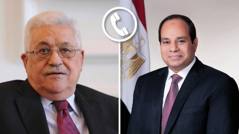 الرئيس السيسي يتلقى اتصالا هاتفيا من الرئيس الفلسطيني