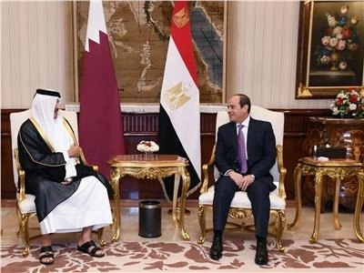 السيسي وأمير قطر