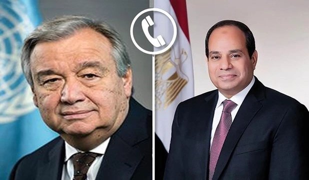 الرئيس عبد الفتاح السيسي و أنطونيو جوتيريش